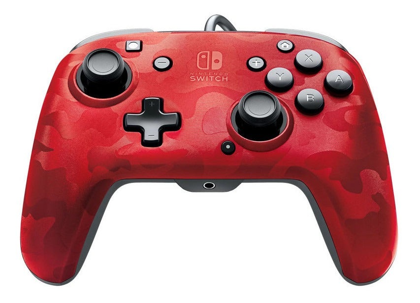 Control Faceoff Deluxe -audio Wired- Red Camo Switch