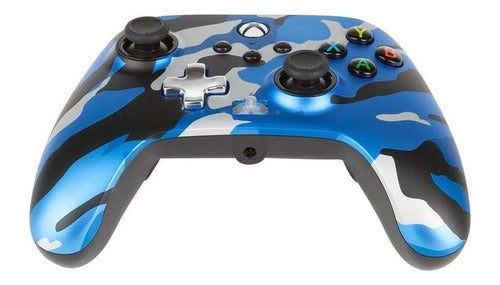 Control Powera Enhanced Wired Azul Camo Para Xbox Series