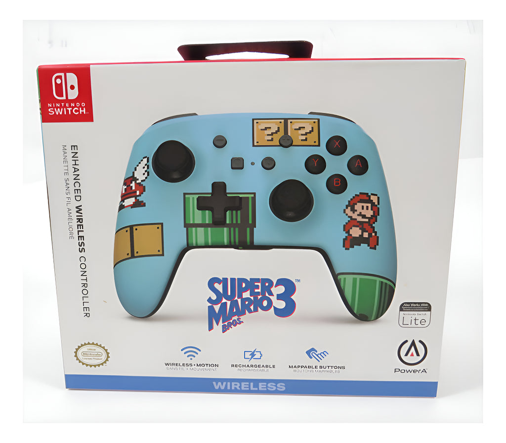 Control Powera Enhanced Wireless Super Mario 3 - Nsw- Sniper