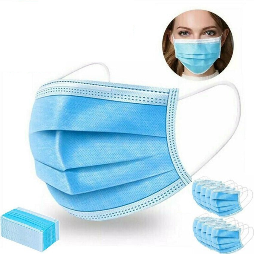 Mascarillas Desechables 3 Pliegues 50 Unidades