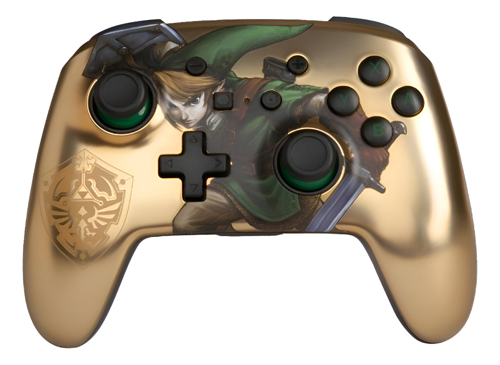 Control Para Switch - Zelda Link Gold - Inalámbrico - Sniper
