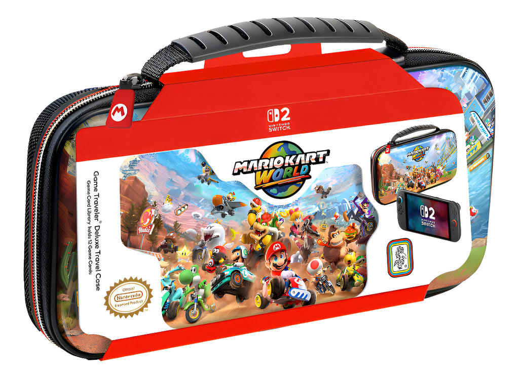 Estuche De Viaje Deluxe Mario Kart World Nw2 - Snipercl