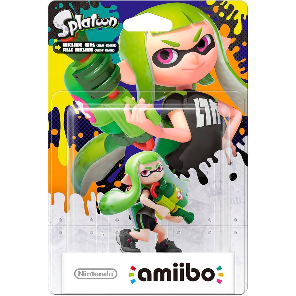 Amiibo Inkling Girl Green- Splatoon